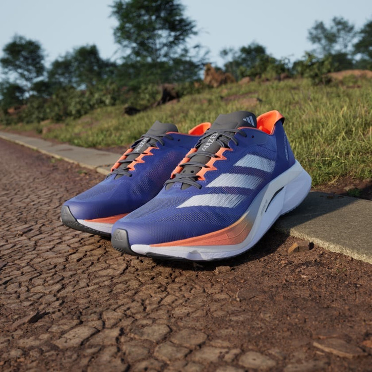 کفش اسپرت رانینگ آبی مدل ADIZERO BOSTON 12 اورجینال برند آدیداس