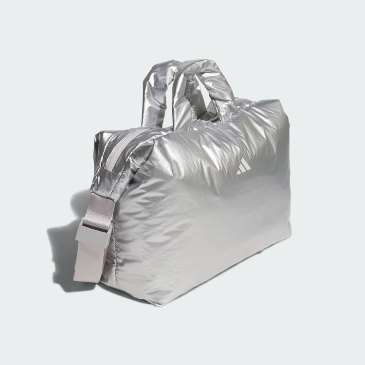 کیف دستی و دوشی اورجینال برند آدیداس رنگ نقره ای متالیک