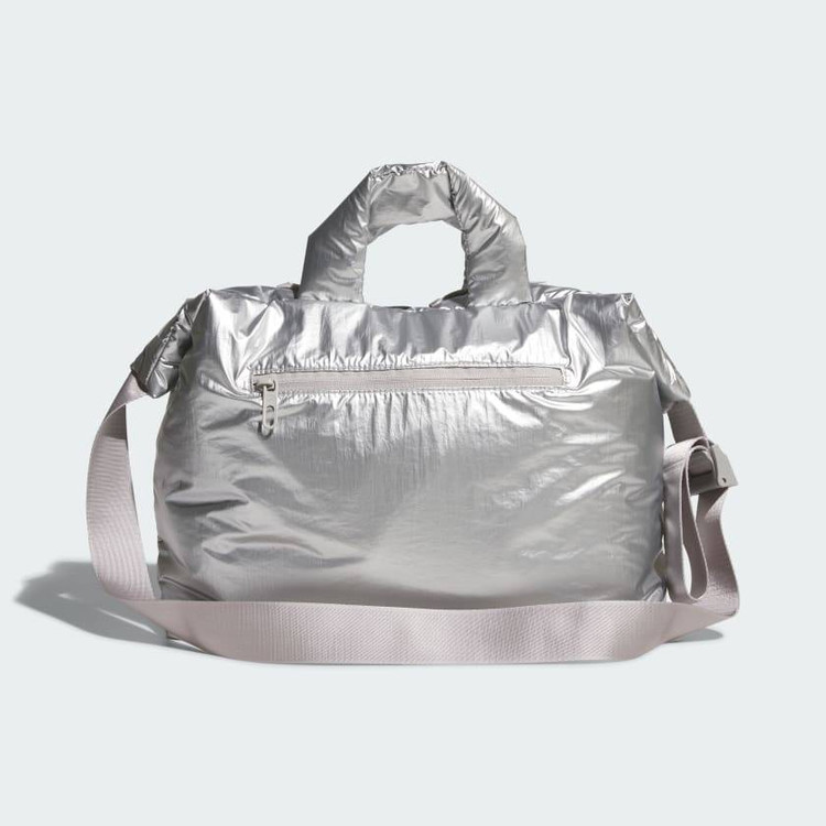 کیف دستی و دوشی اورجینال برند آدیداس رنگ نقره ای متالیک