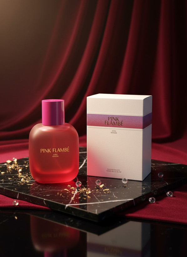 ادکلن زارا مدل پینک فلامبی 100 میل زنانه اورجینال ZARA PINK FLAMBE