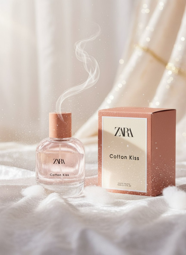 ادکلن زارا مدل کاتن کیس 100 میل اورجینال زنانه ZARA Cotton kiss